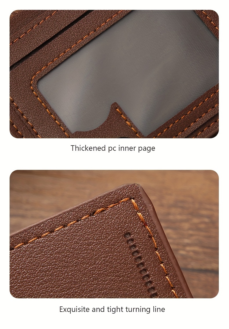 Billetera de Negocios Horizontal para Hombres de Gran Capacidad con Múltiples Ranuras - Diseño Suave, Espacioso y Elegante - Ideal para Uso Diario y Viajes