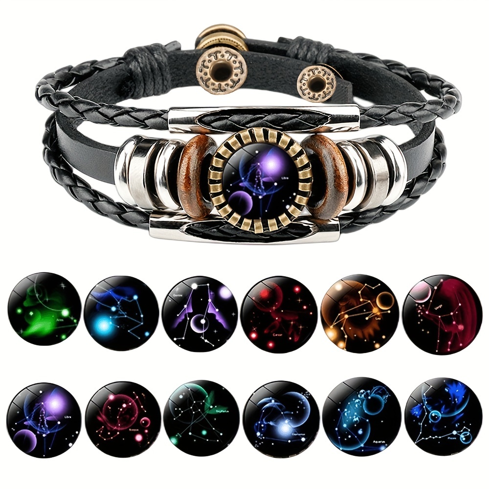 12 constellation beaded leather and charm bracelets 12 styles available 0