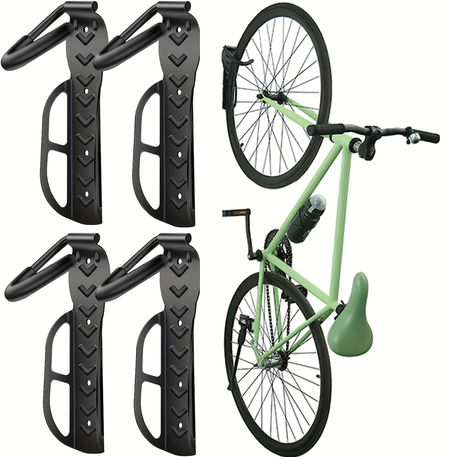 

Storage Vertical Bicycle Hook For Indoor, Shed Wall Mount Hook Rack Holder, Steel Sturdy Bike Hanger