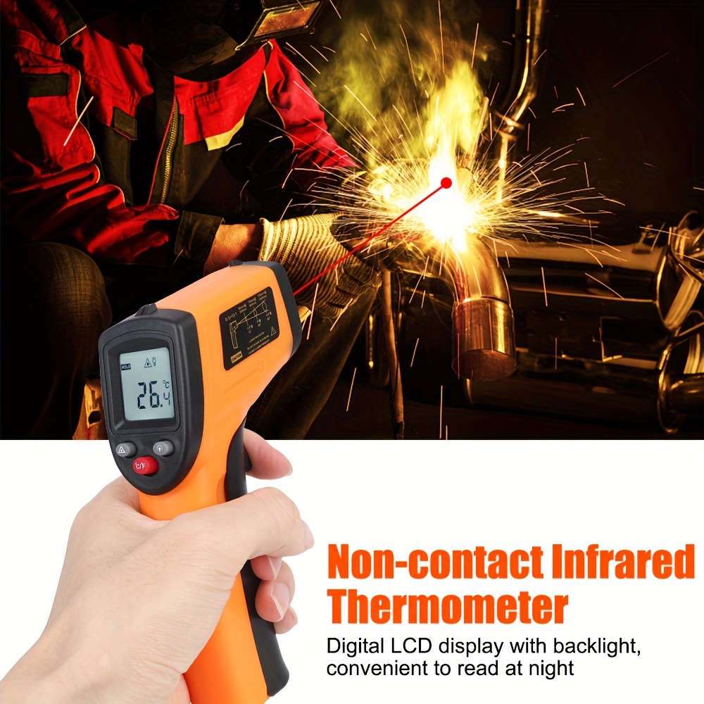 Infrared Thermometer, Gm320 Digital Temperature Gun For Cooking Electric Laser  Ir Temp Gauge, Home Repairs, Car Surface Measuring -58°f~1022°f - Temu
