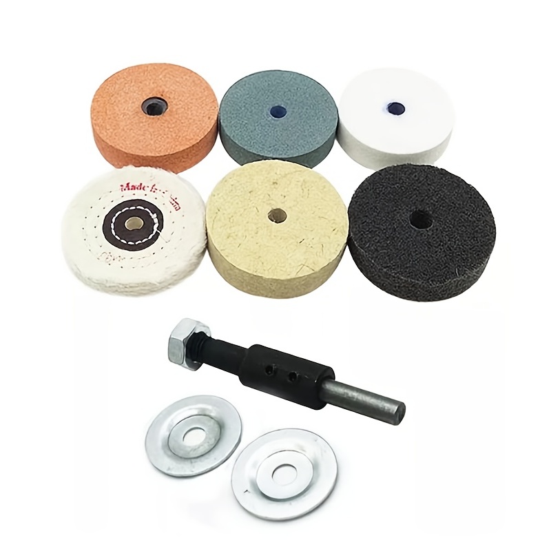 Dia Buffing Pad Grinding Wheel Abrasive Disc Kits Arbor Hole - Temu United  Arab Emirates