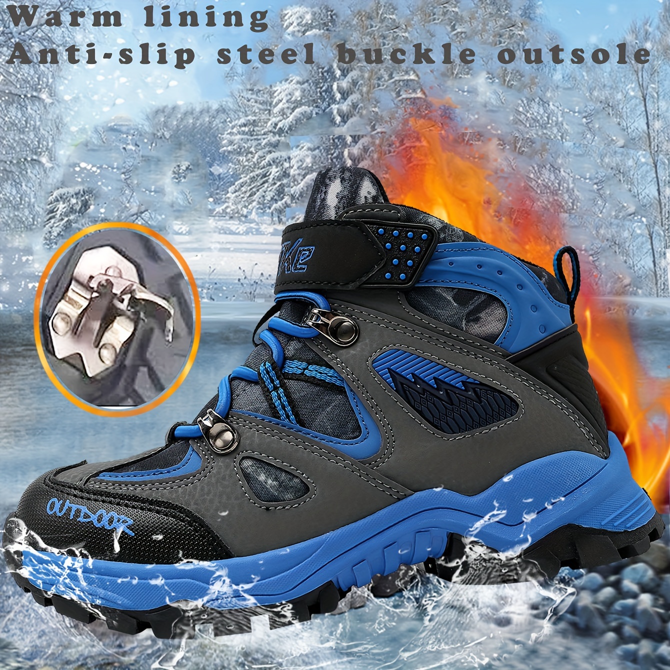 Comprar Botas de senderismo para hombre talla grande 39-46 Zapatos de  senderismo para hombre Zapatos de senderismo de caña alta Botas de nieve de  invierno