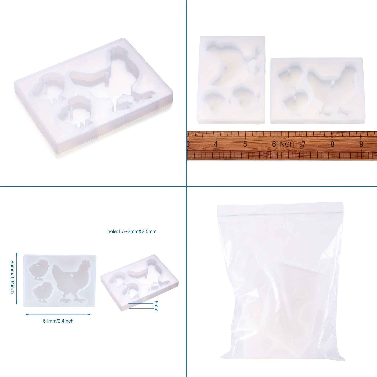 Hot Sale Splice Island Mountains Resin Mold Silicone Pendant