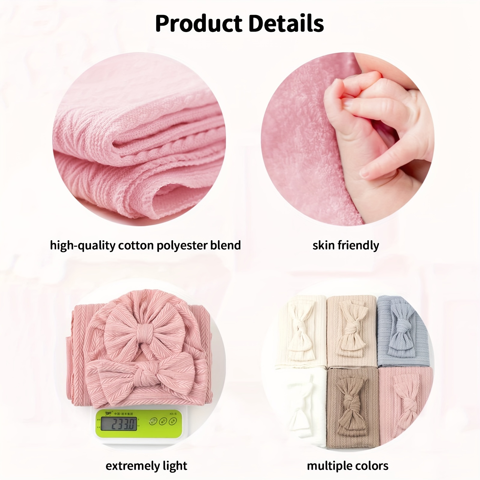 Polyester cheap swaddle blanket