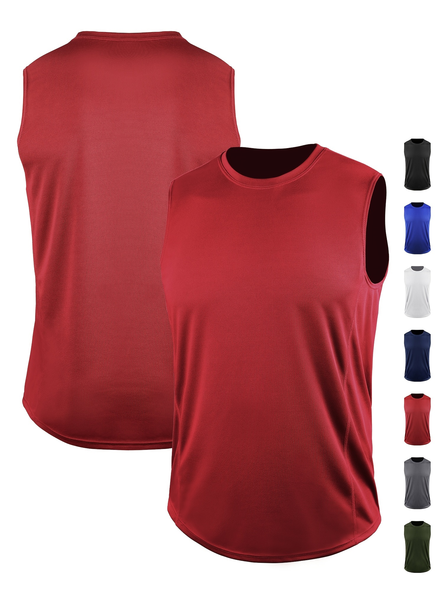 Men's Elastic Quick Drying Sports Vest Casual Breathable - Temu