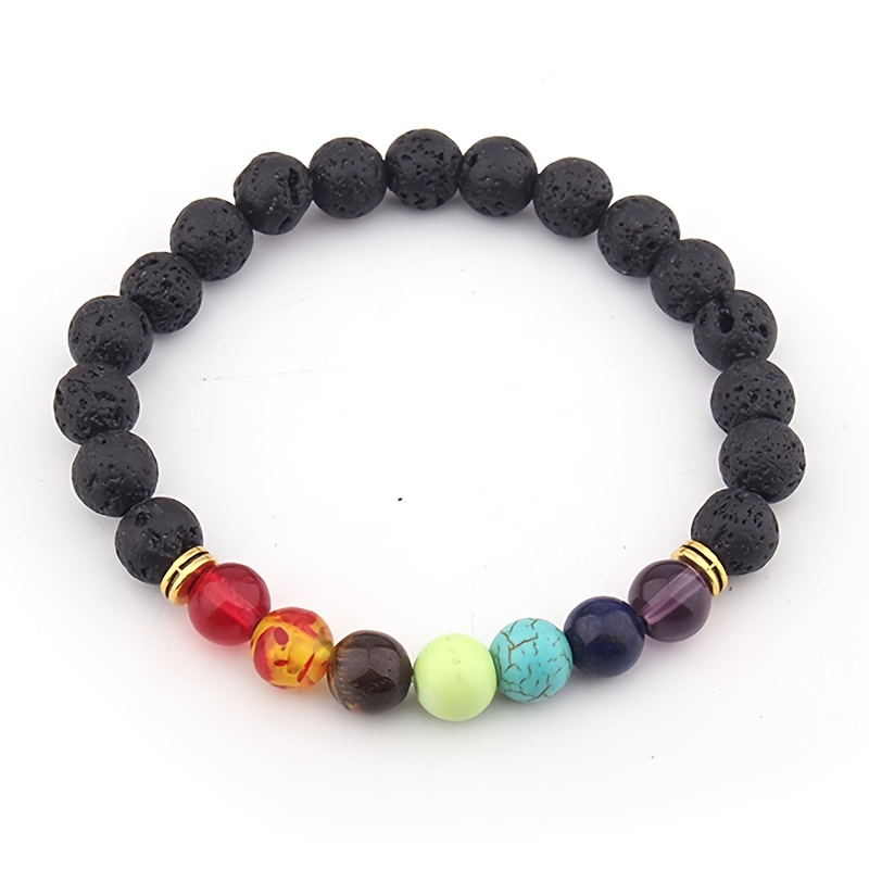 Natural Stone Volcanic Stone Braided Bracelet