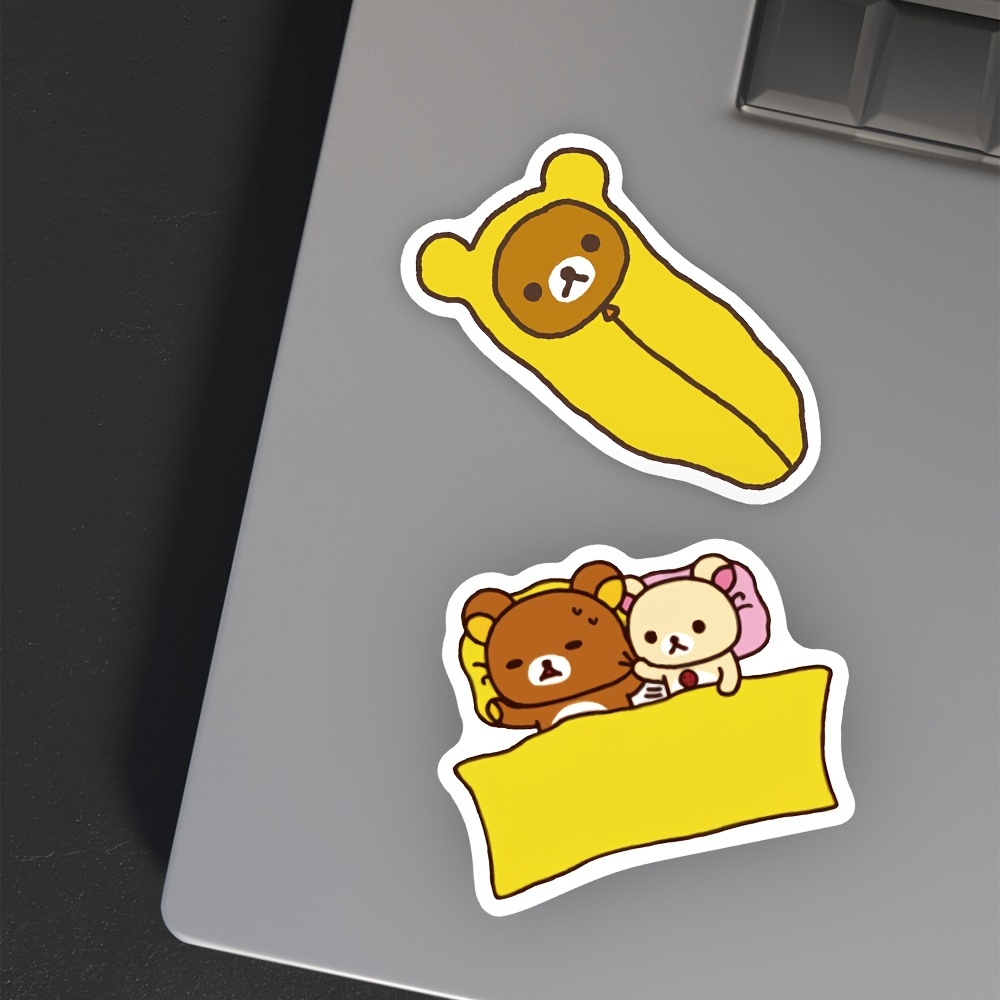 50pcs Cartoon Bear Waterproof Stickers For Adults