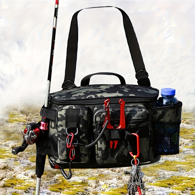 Water resistant Fishing Tackle Bag Outdoor Storage Pack Fly - Temu