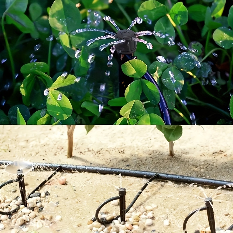  MIXC Kit de riego por goteo,Sistema de riego de plantas de  jardín con tubo 1/4 de 100 pies,Kit de sistema de riego de jardín para  interiores y exteriores : Patio, Césped
