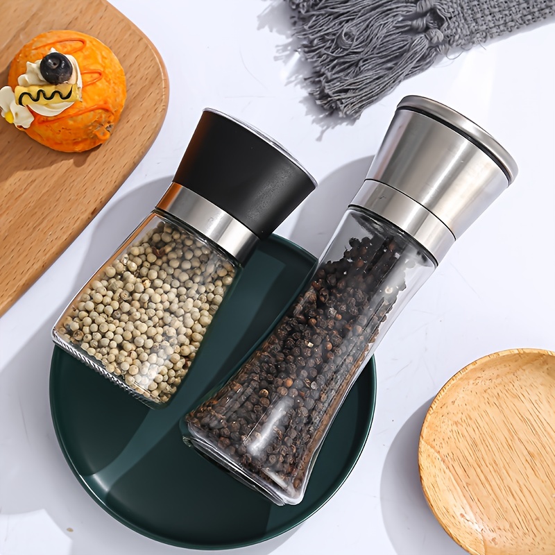 1Pcs,Pepper grinder, manual grinding bottle, small seasoning