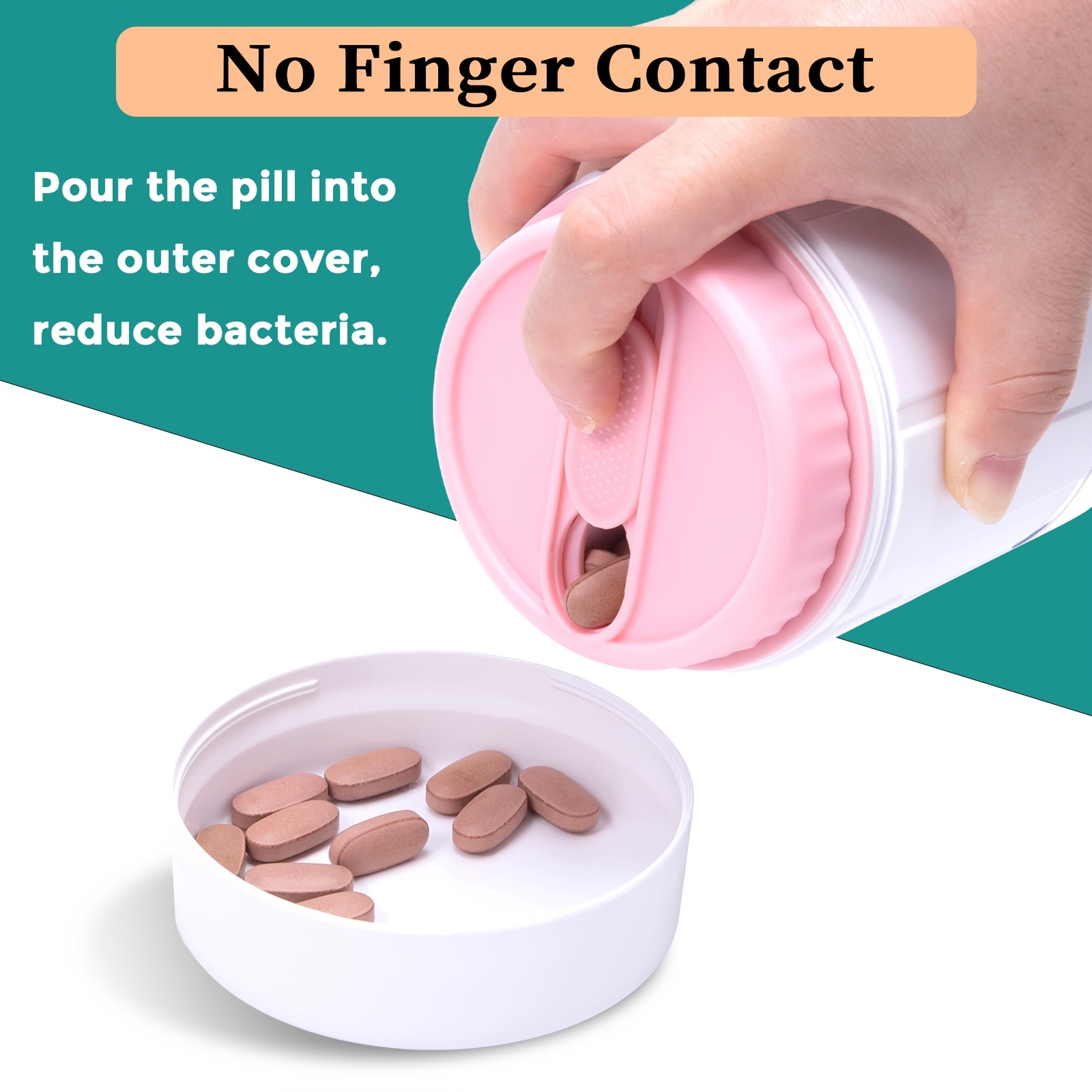 Supplement Bottle Organizer with 7 Compartments