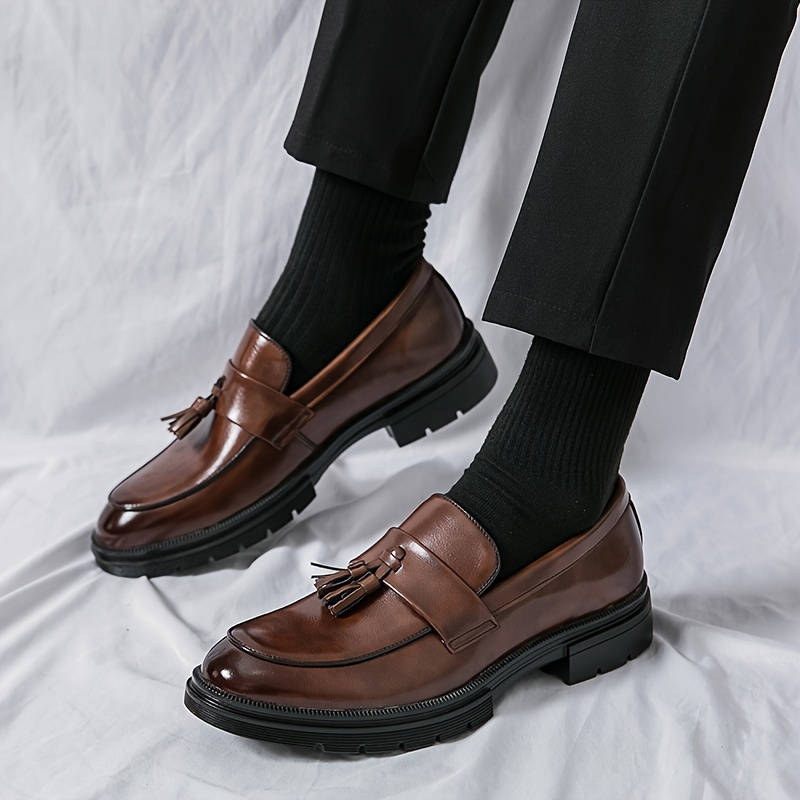 konvertering Frastødende Bestået Mens Oxford Shoes Tassel Loafers Dress Shoes Durable Non Slip Formal Shoes  For Wedding Business Party Banquet Office - Men's Shoes - Temu