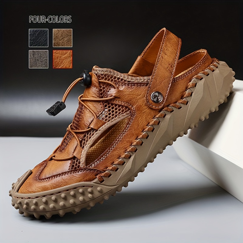 Mens Stitch Non Slip Sandals Wear Resistant Comfy Beach Shoes Summer Check Out Today s Deals Now Temu