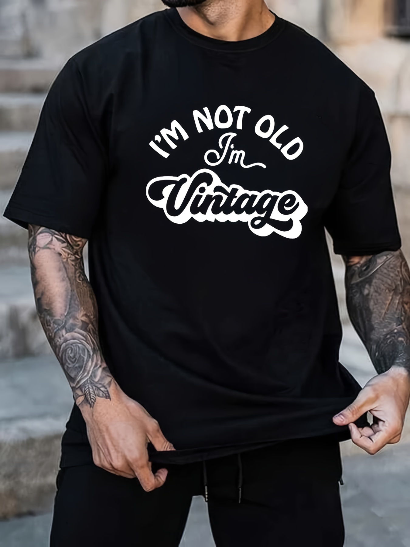 Vintage Men's T-Shirt - Black - M