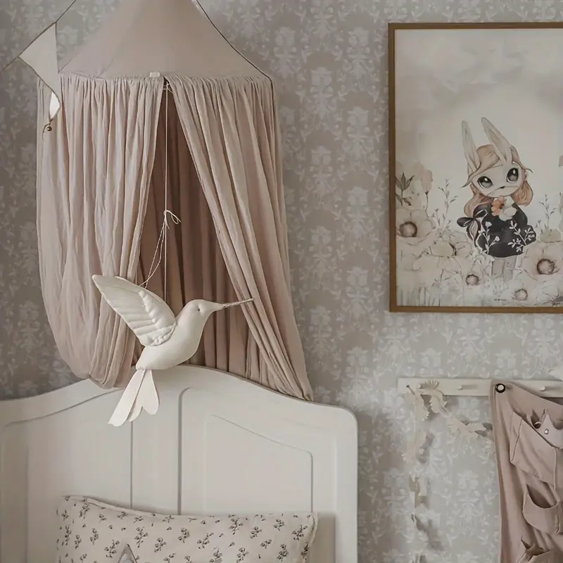 1pc nordic style lovely linen art hummingbird pendant room pendant youngsterss room bedroom decoration pendant doll photography shoot props youngsterss room decoration bird doll details 8