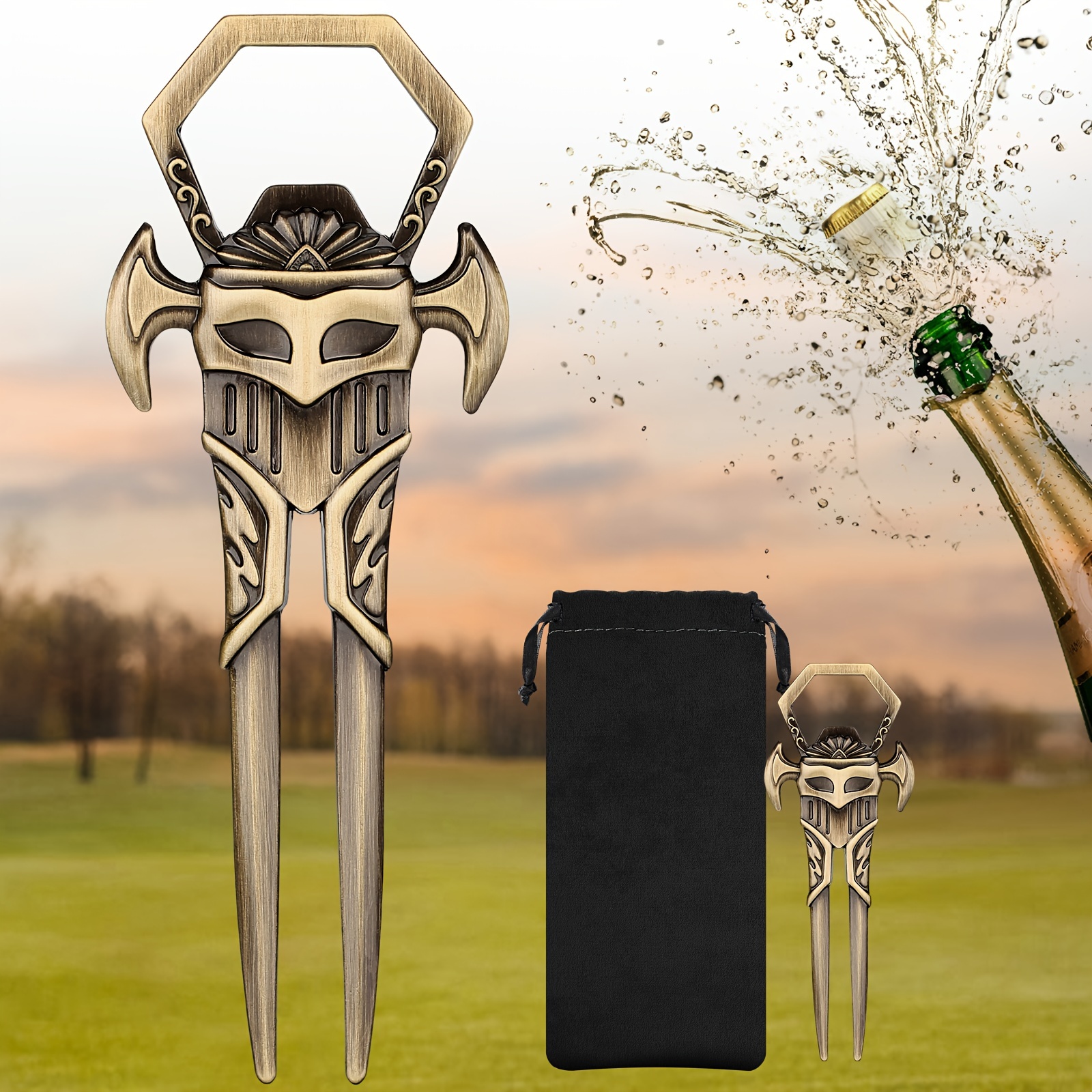 1pc Shotgun Tool With Built-in Funnel For Golf Course, Beach