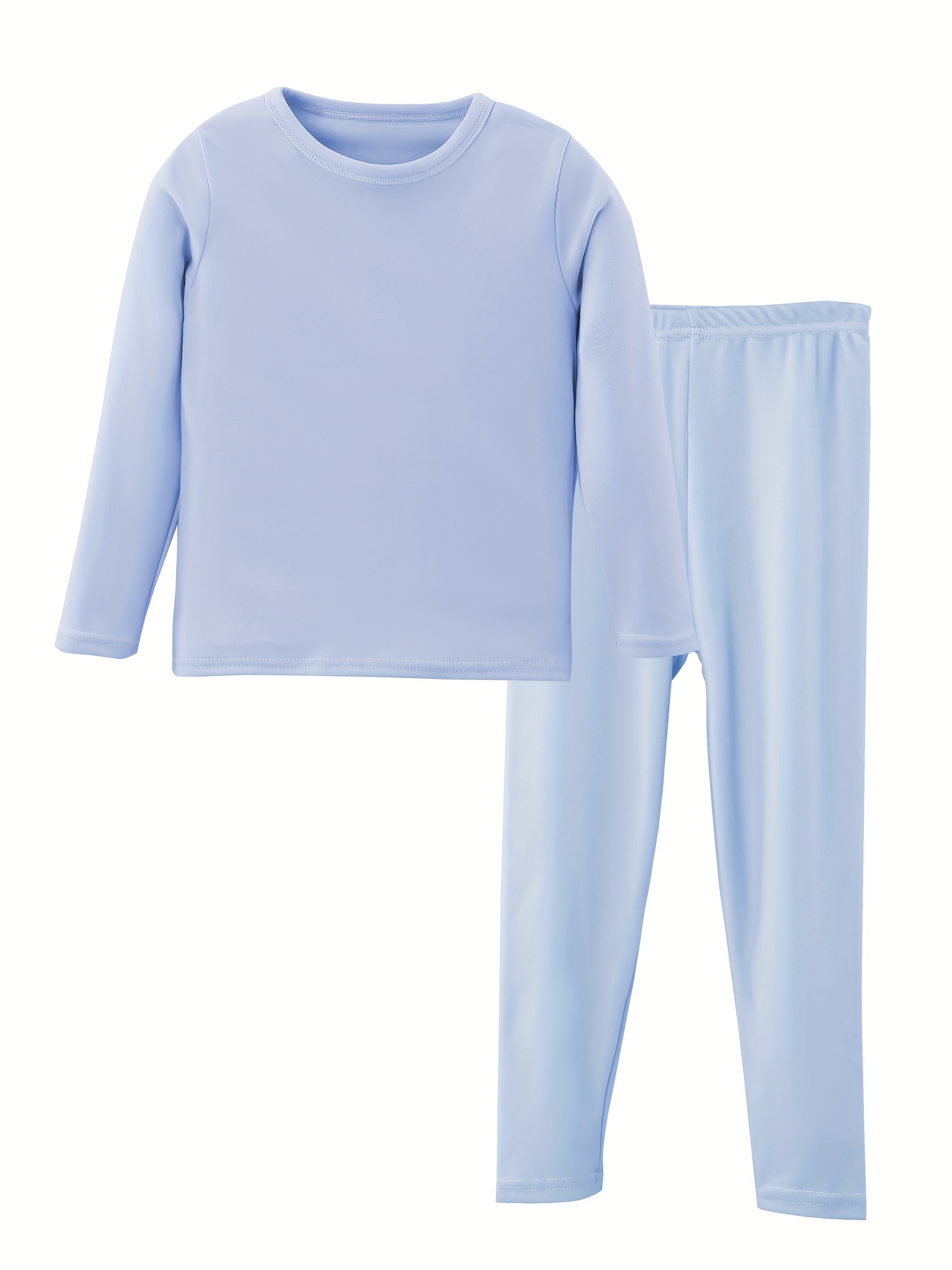Hansber Baby Girls Boys Thermal Underwear Top Turtleneck T-Shirts Stretchy  Long Sleeve Winter Baselayer Vest