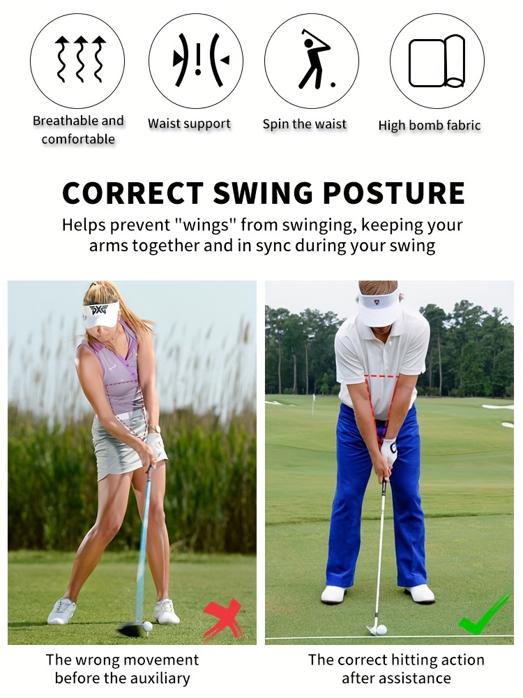 Golf Swing Trainer Waist Turning Aid Anti Deformation - Temu