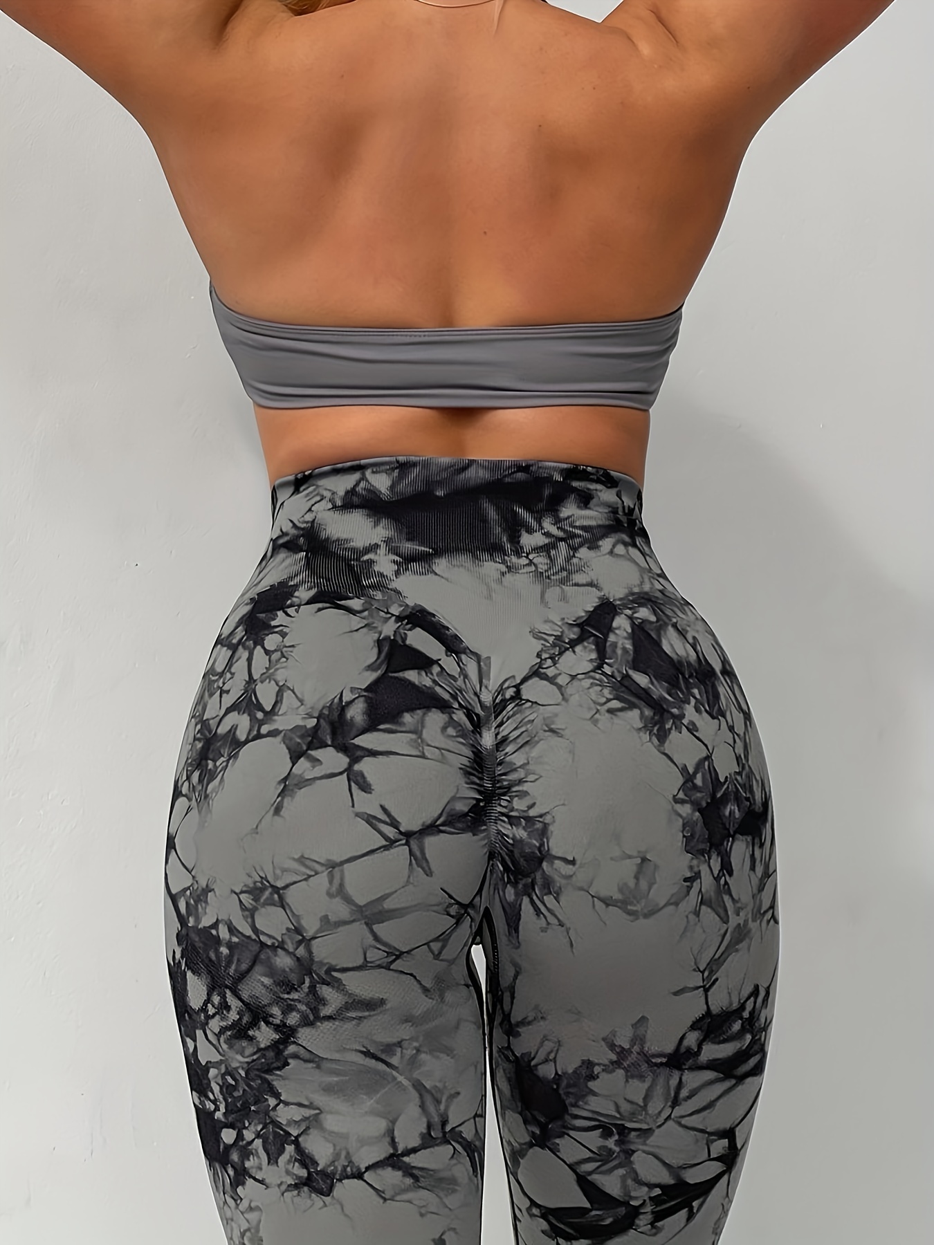 Pack De 3 Mallas Sin Costuras Tie Dye Para Mujer, Pantalones De Yoga De  Cintura Alta, Medias Elásticas Para Levantar Glúteos, Ropa Deportiva Para  Muje