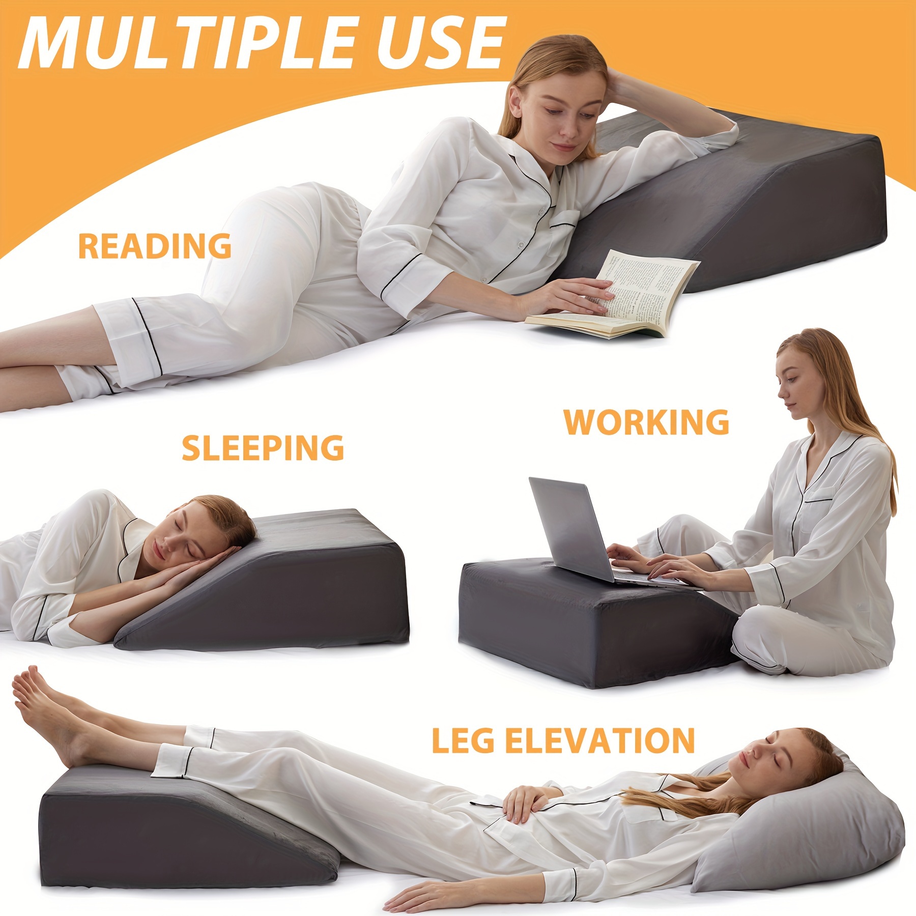 Single Leg Elevation Pillow Multi purpose Leg Wedge Pillow - Temu