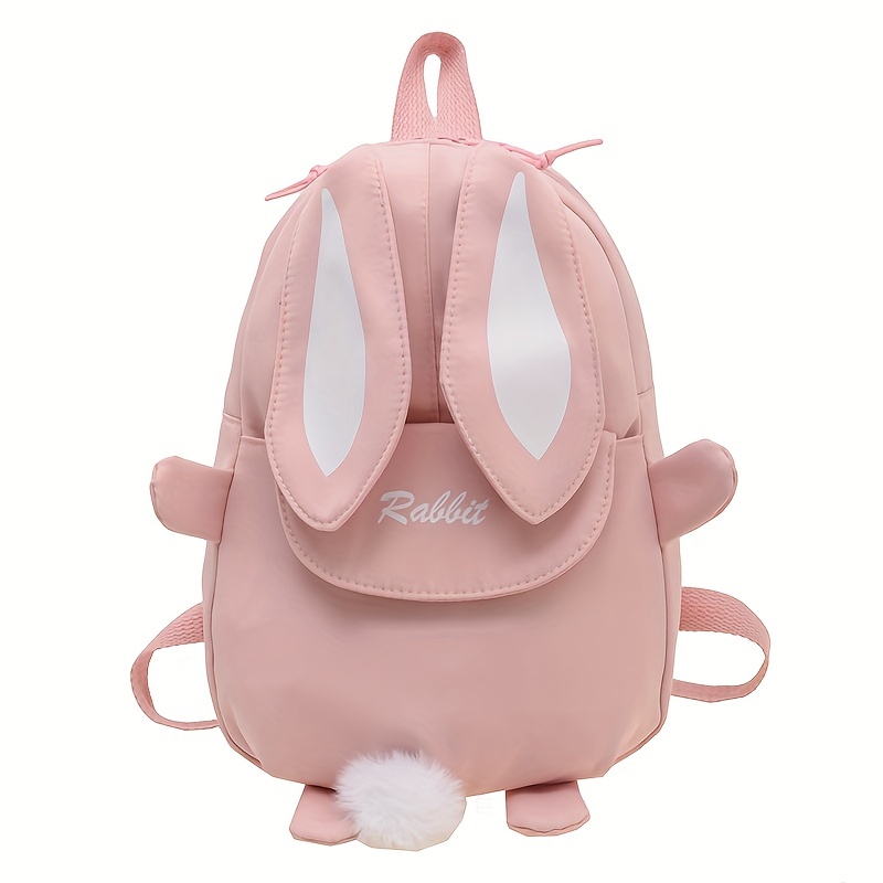 Children's Cartoon Cute Rabbit Backpack, Casual Lightweight School