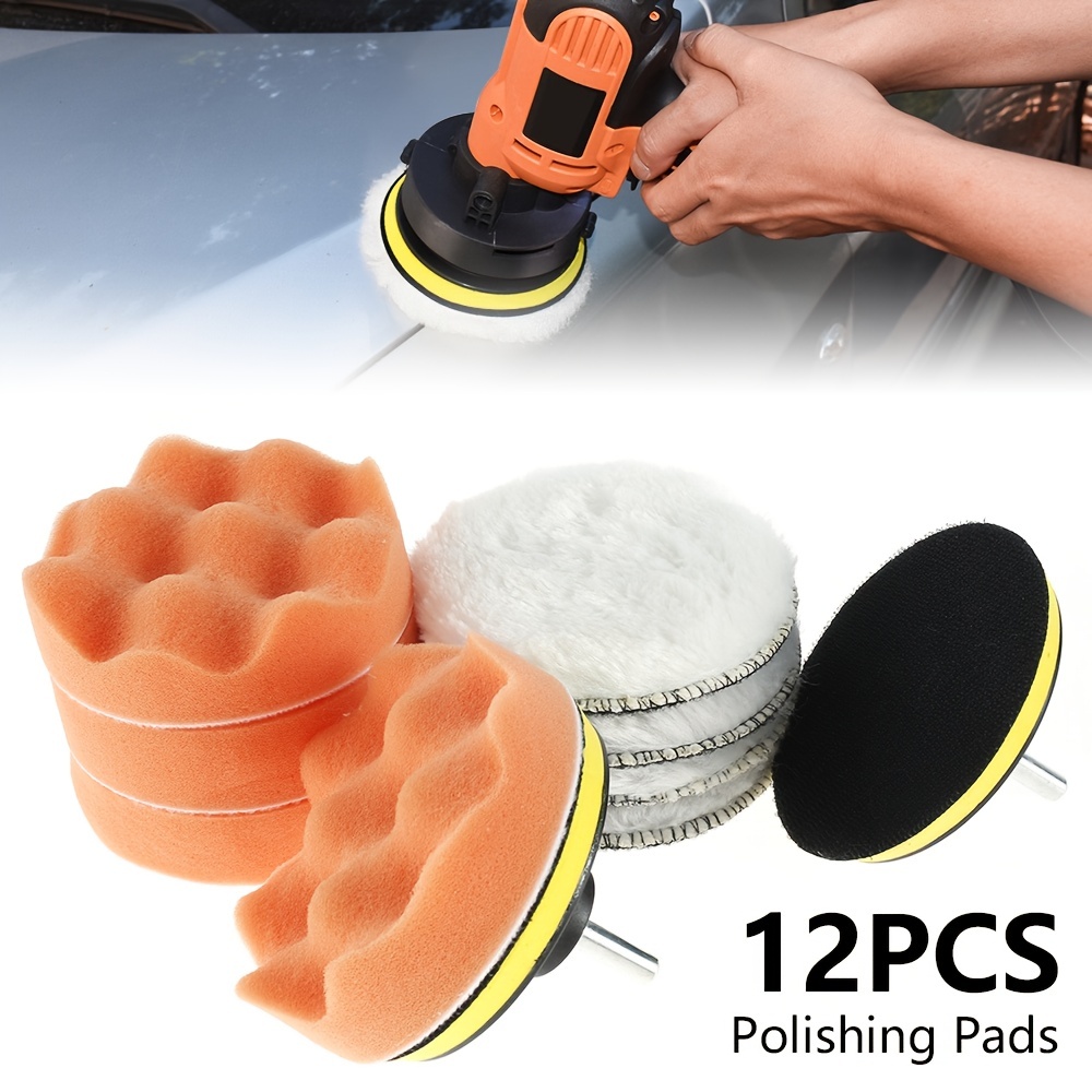 Car Foam Drill Buffing Pad Polishing Pads Kit Car Buffer - Temu
