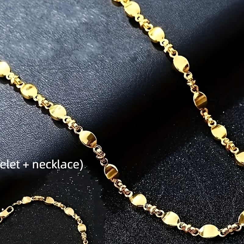 Men's Boho Style Alloy Necklace Bracelet Set