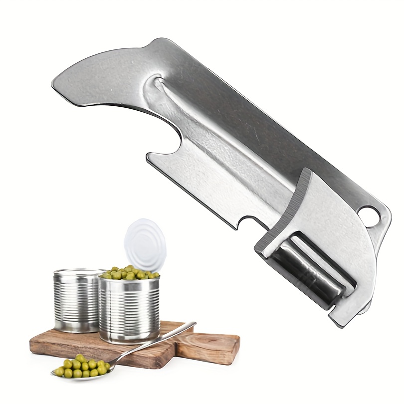 2pcs Mini Can Opener Stainless Steel Portable Folding Can Opener Multi  Kitchen Tools Outdoor Camping Supplies