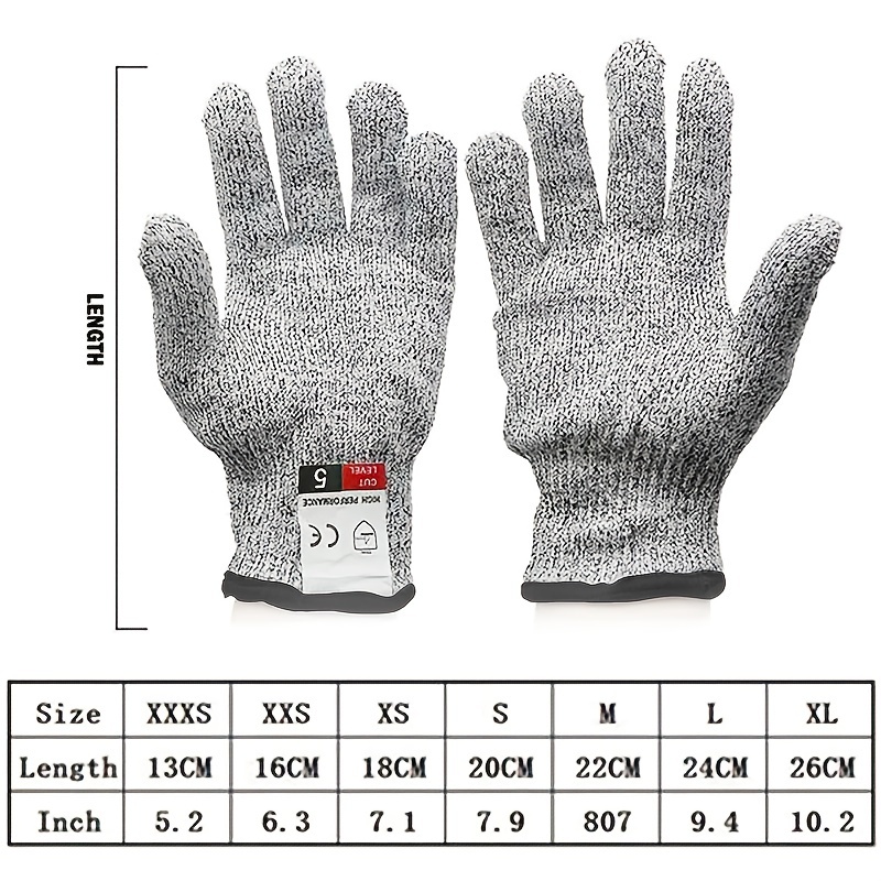 Hppe Five-level Cut-proof Gloves Kitchen Anti-scratch Glass