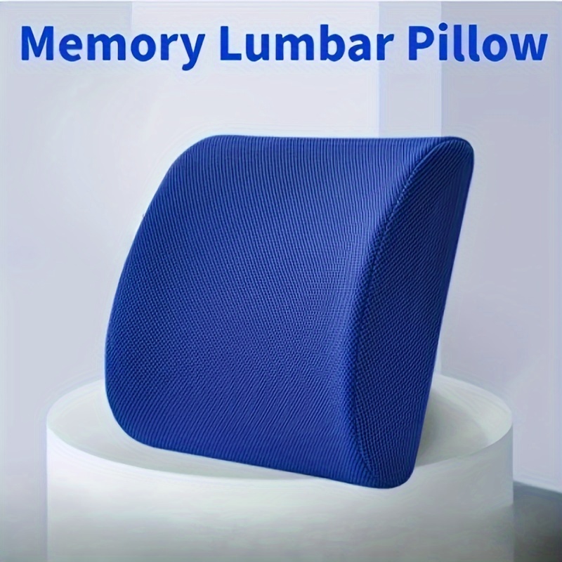 Memory Foam Lumbar Support Pillow Back Cushion For Office - Temu