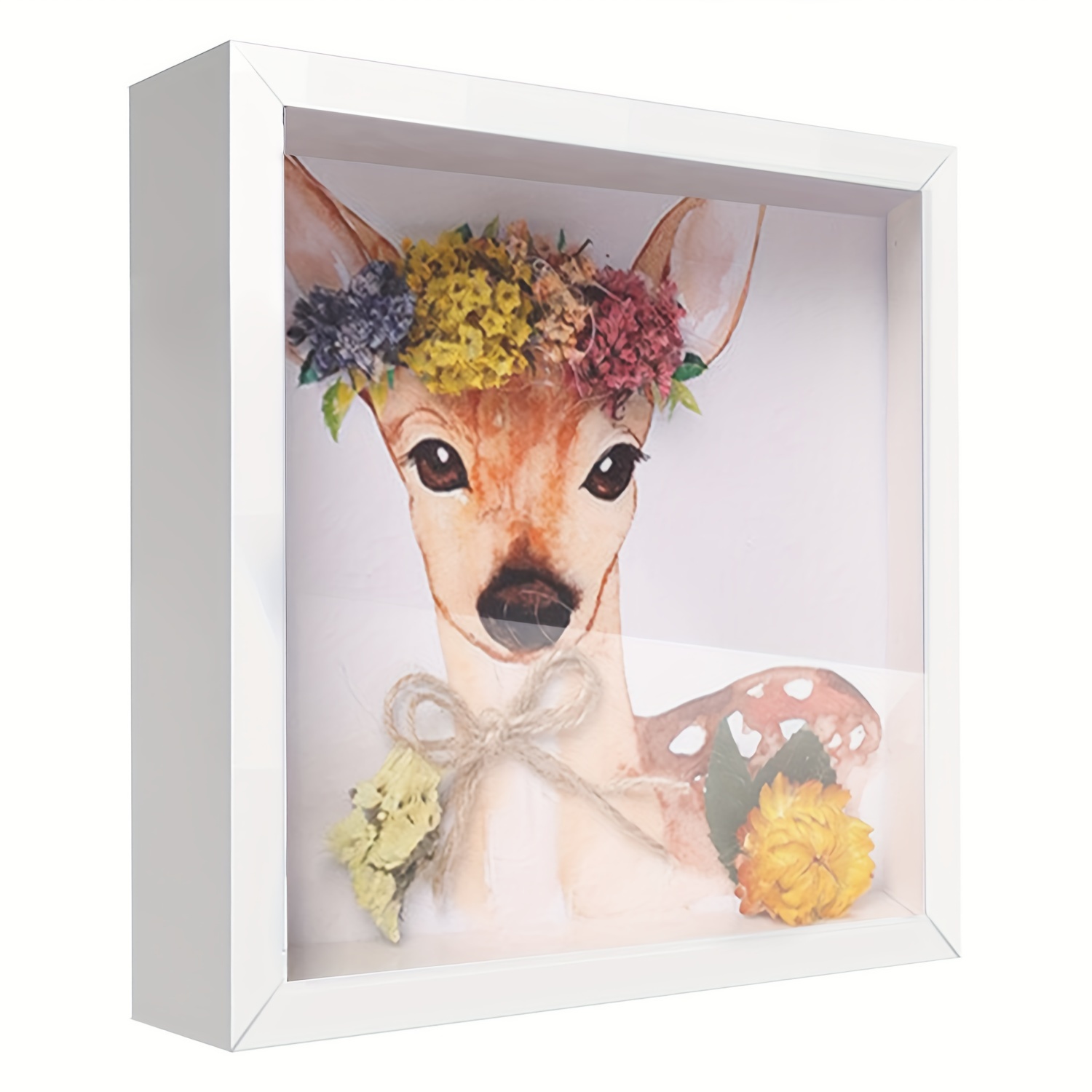  Marco de fotos 3D profundidad hueco 1.6 in para flores de  bricolaje, artesanías, caja de marco para memorabilia/exhibición favorita :  Arte y Manualidades