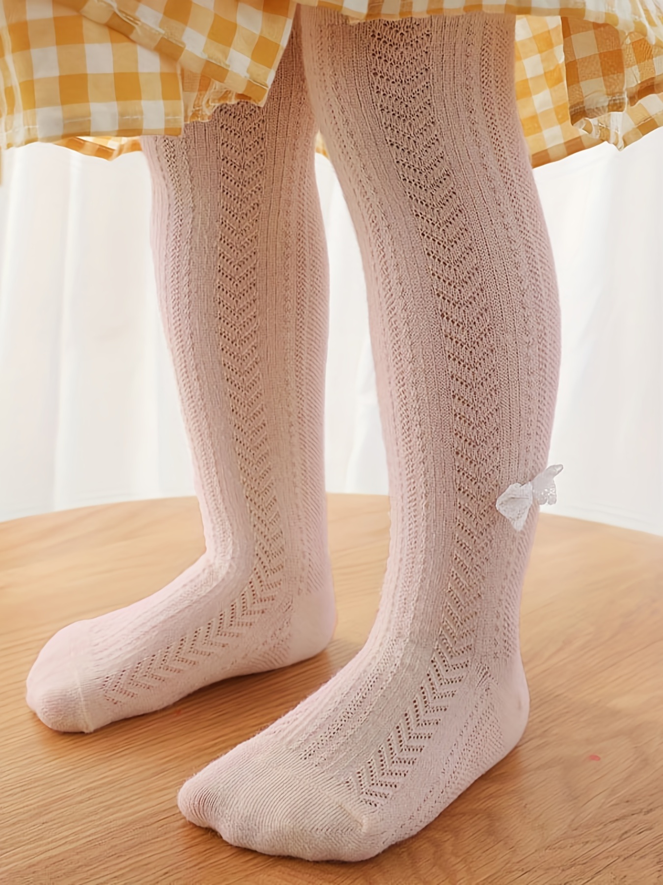 Solid Cable-Knit Tights for Toddler Girls & Baby