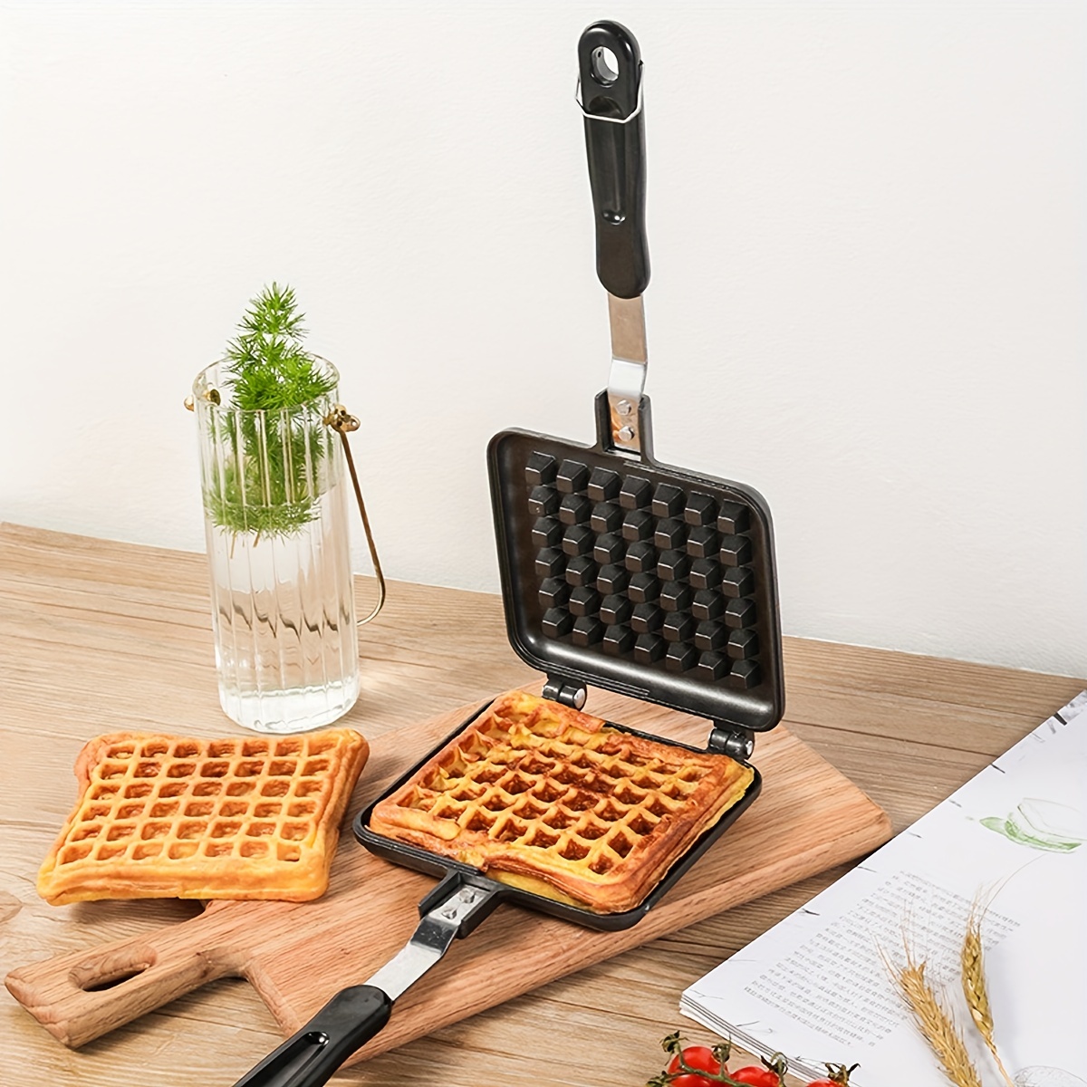 Mini Electric Waffle Maker Household Bread Machine Pancake - Temu