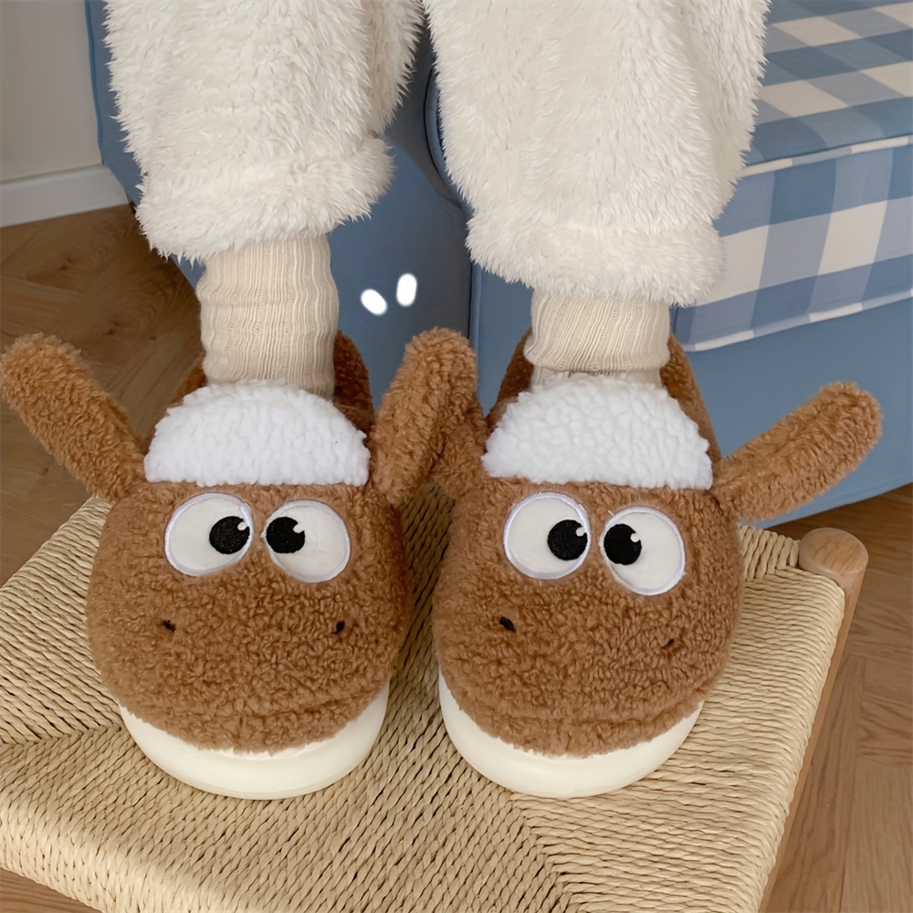 Funny Cartoon Fuzzy Novelty Slippers Slip Soft Sole Platform - Temu