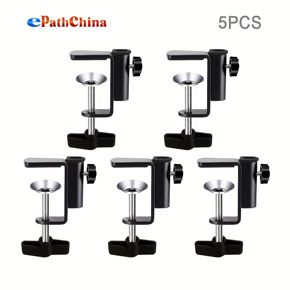 5pcs universal desk lamp clamp securely mount table lights microphones cameras with aluminum alloy c shape mounting clamps