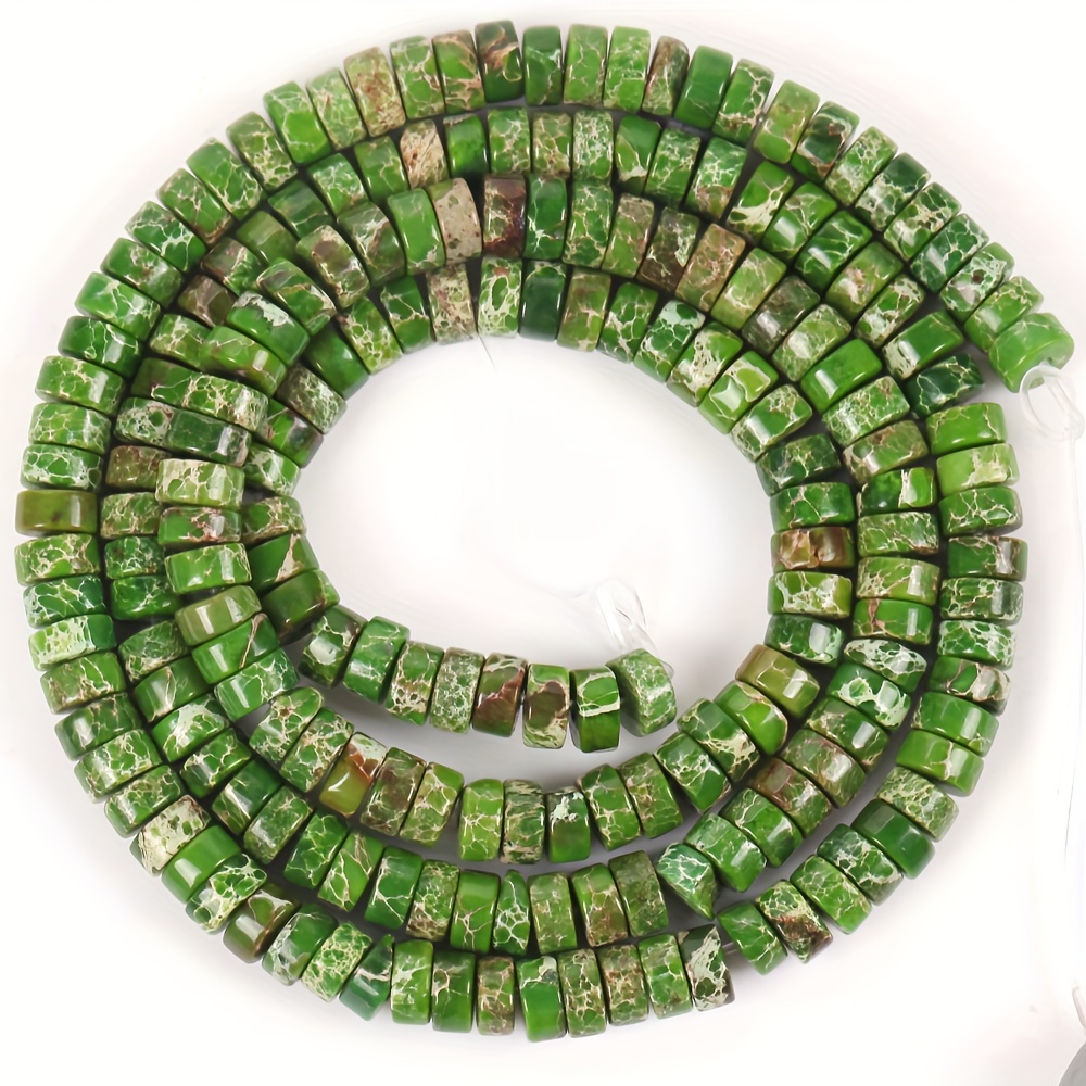 Natural Stone Flat Round Colorful Jaspers Loose Beads For - Temu