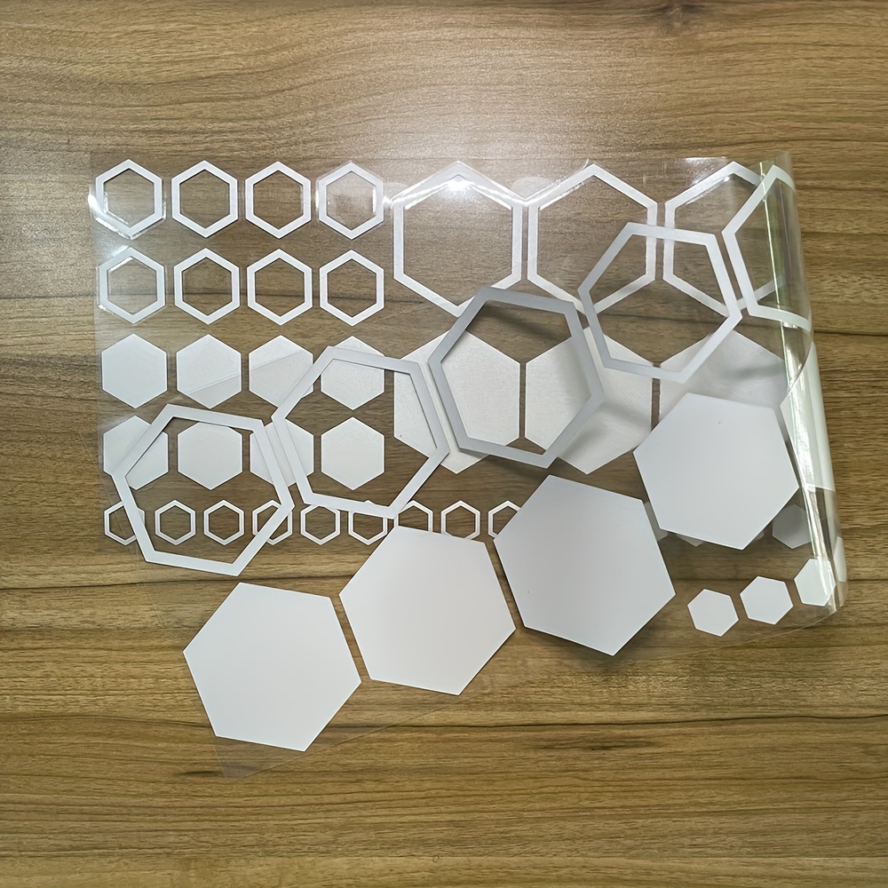 Large And Small Combination Hexagonal Car Body Decoration - Temu