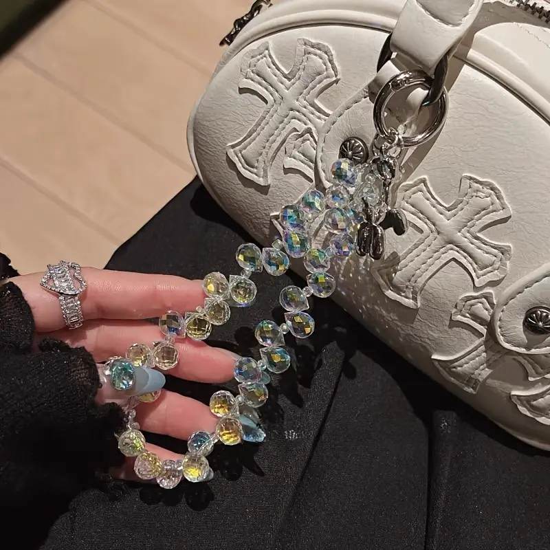 Neue Luxuriöse Perlen dazzle tropfen Funkelnde Kristall auto