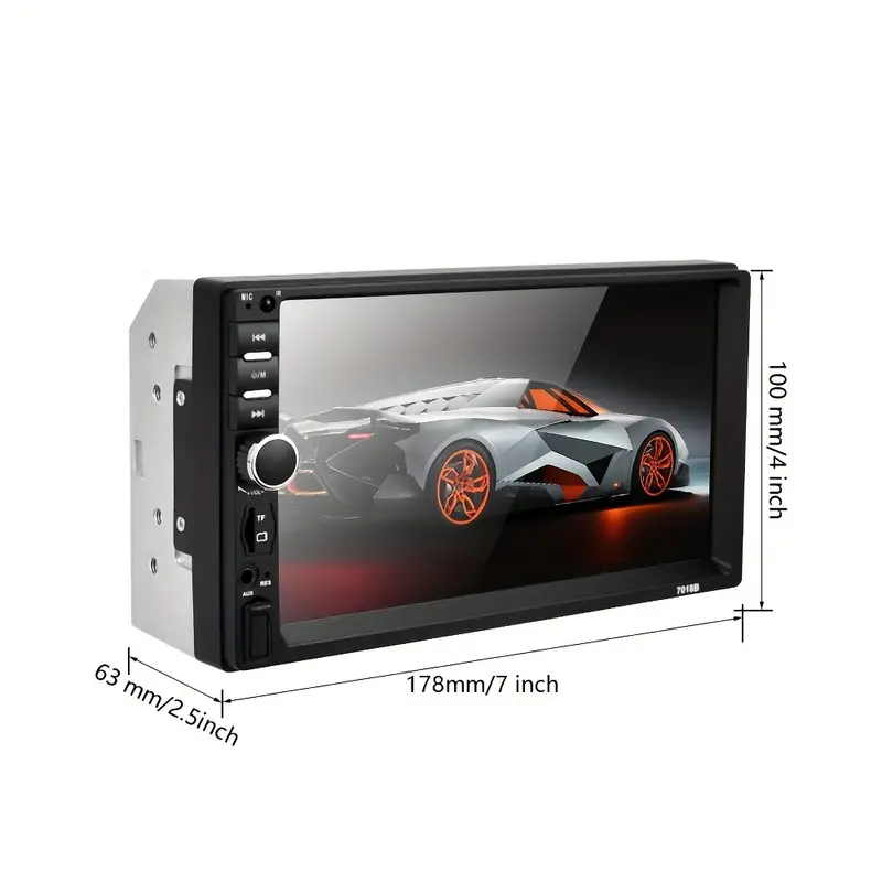 Touch Screen 2din Car Multimedia Player Audio Stereo Support - Temu