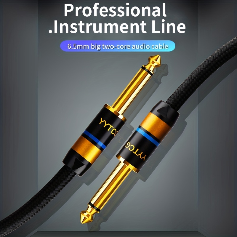 Aux Guitar Cable Jack 6.5 mm to 6.5 mm Audio Cable for Guitar Mixer Sp