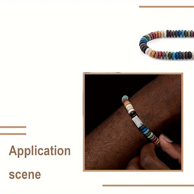 Random Natural Stone Flat Round Beads for Crafting