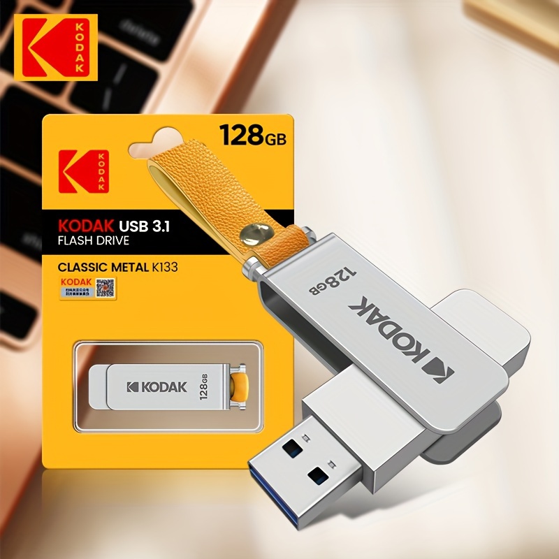 KODAK Waterproof Metal USB Flash Drive 64gb 128gb Flash Disk Pendrive  Usb3.1 Memory Stick 64GB 128GB USB 3.0 Flash USB Storage Stick