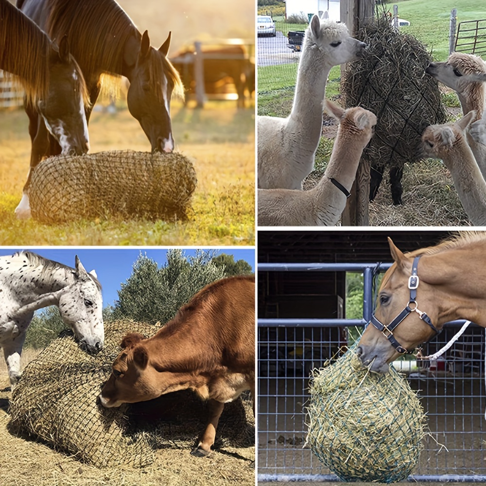 Borsa Per Mangiatoia Per Fieno Per Cavalli, Borsa Per Balle Di Fieno  Sospesa, Borsa Per Alimenti Per Cavalli Portatile Con Cinghia Regolabile  Con Piccoli Fori Per Nutrire Cavalli, Bovini E Pecore Nell 