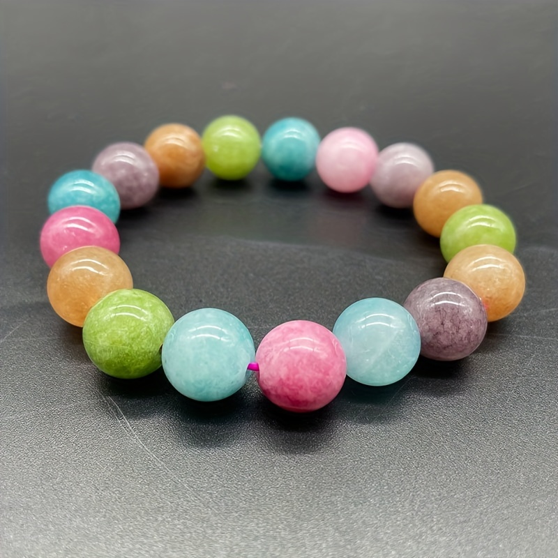 Y2K Candy Colored Jade Bracelet Gift Boxed
