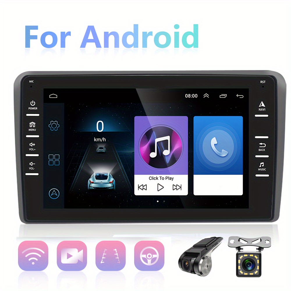 Autoradio Android Audi A3 8P 2003 a 2011 2 DIN 7 HD GPS Carplay Mirrorlink
