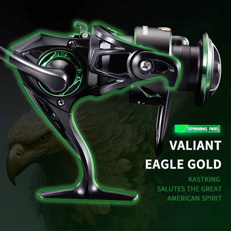 KastKing Valiant Eagle Spinning Reels, Black Gold Fishing Reel, Size 3000 :  : Sports & Outdoors