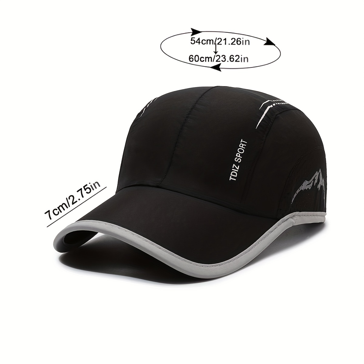 Quick Drying Sports Baseball Curved Brim Outdoor Sun Protection Sun Hat  Traveling, 90 Days Buyer Protection
