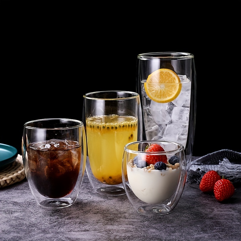 Double walled insulated glass cup - 3 sizes