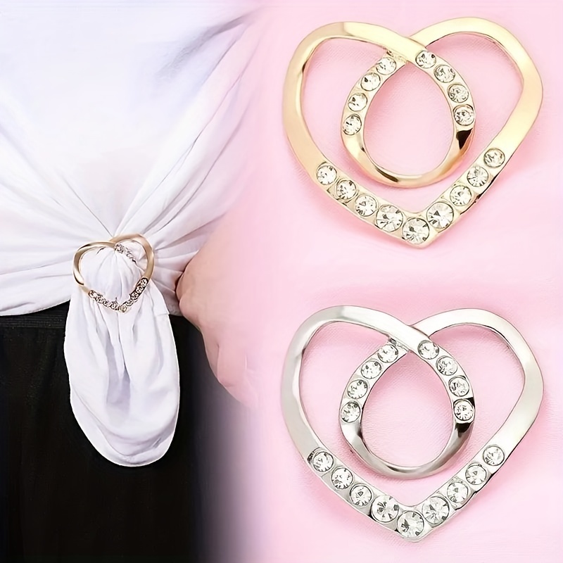 Elegant Faux Pearl Scarf Ring Clip Scarf Buckle For - Temu