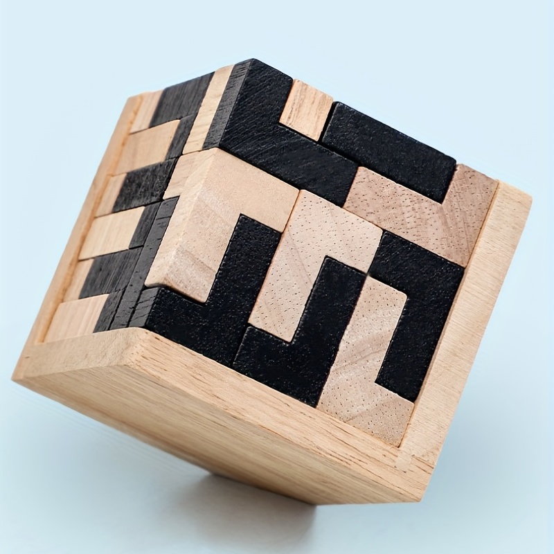 Interlocking Wood Puzzle, 14 Pcs.